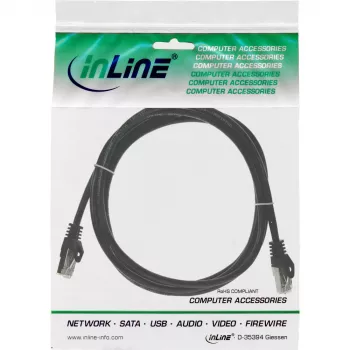 InLine verkkokaapeli F/UTP Cat.5e musta 2 m