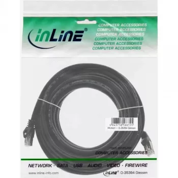 Verkkokaapeli InLine 71500S RJ-45 Cat5e 10 m musta