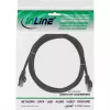 InLine verkkokaapeli F/UTP Cat.5e musta 1 m
