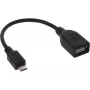 InLine Micro-USB-OTG-adapterikaapeli, Micro-B-uros USB-A-naaras, 0,1 m