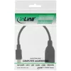 InLine Micro-USB-OTG-adapterikaapeli, Micro-B-uros USB-A-naaras, 0,1 m
