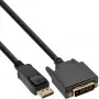 DisplayPort-DVI-adapterikaapeli InLine 17116 0,5 m musta