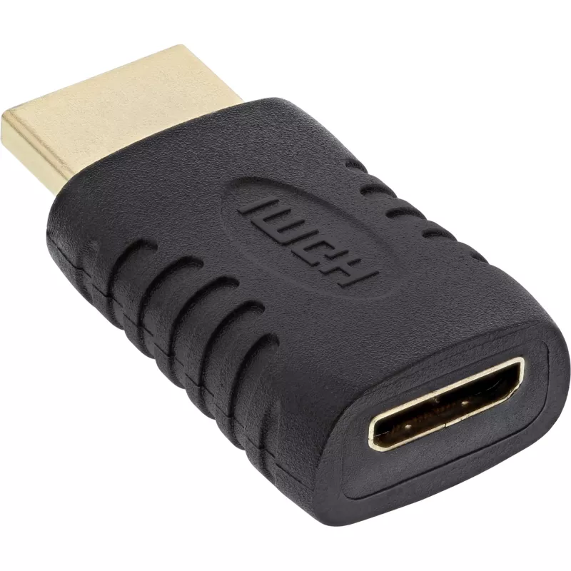 HDMI-adapteri InLine 17691G HDMI-uros / Mini HDMI -naaras kullattu