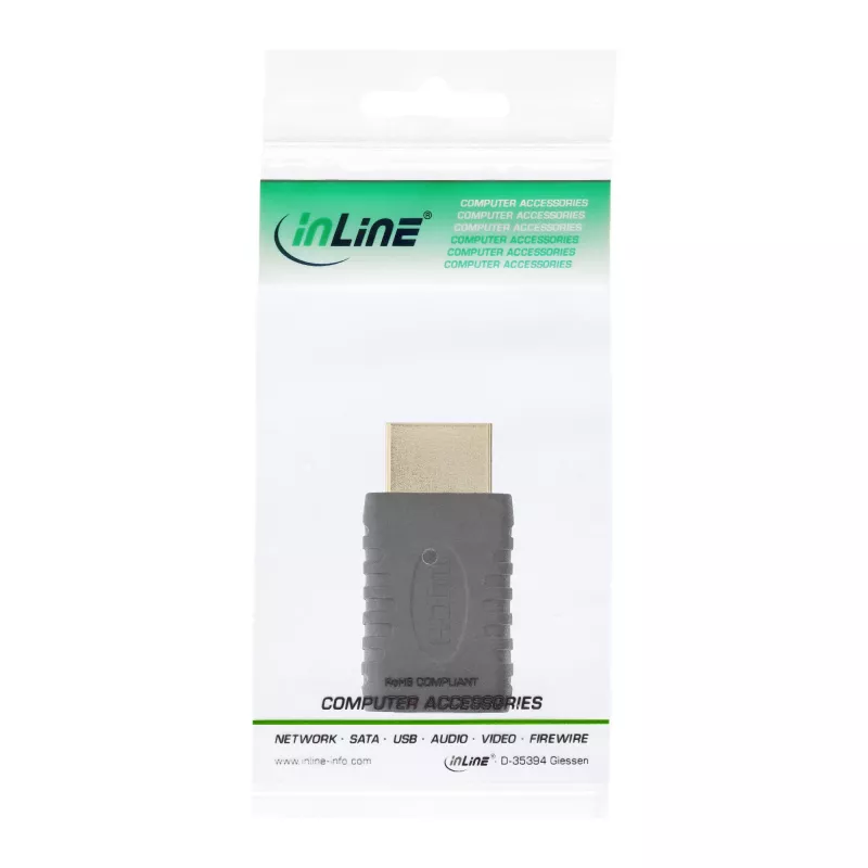 HDMI-adapteri InLine 17691G HDMI-uros / Mini HDMI -naaras kullattu