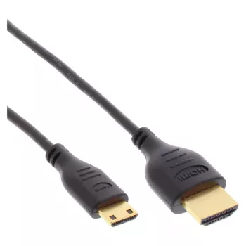 InLine High Speed HDMI -kaapeli Ethernetillä, AM/CM, erittäin ohut, musta/kulta, 1,8 m
