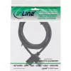 InLine High Speed HDMI -kaapeli Ethernetillä, AM/DM, erittäin ohut, musta/kulta, 1 m