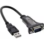 USB 2.0 -sarja-adapterikaapeli InLine 33306I 0,25 m musta