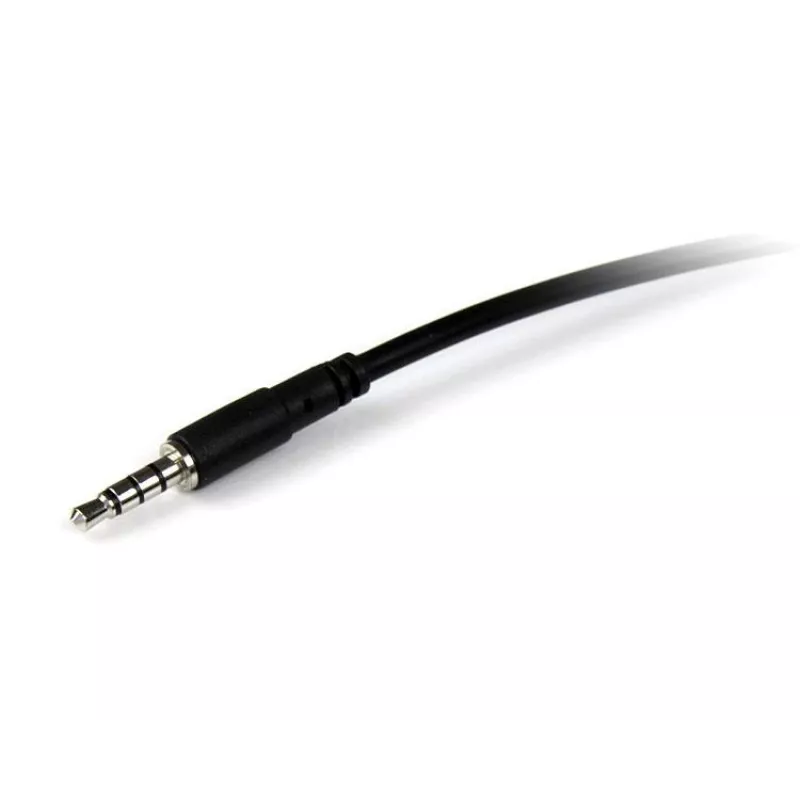 StarTech.com 2 m 3,5 mm 4-napainen TRRS kuulokemikrofonin jatkokaapeli – uros/naaras