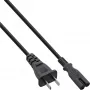 InLine virtajohto Kiina-pistoke Euro8 IEC-C7, musta, 1,8 m
