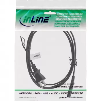 InLine Japani Euro8 IEC-C7 virtajohto, musta, 1,8 m