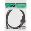 InLine virtajohto, Italia CEE7/16 pistoke Euro 8 C7 liitin, musta, 1,8 m