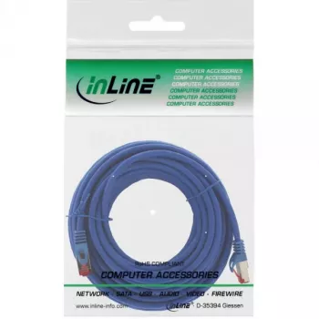 InLine verkkokaapeli S/FTP PiMF Cat.6 250MHz kupari halogeeniton sininen 15 m