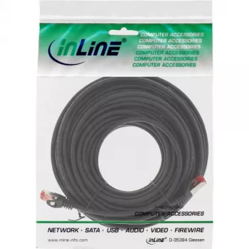 InLine verkkokaapeli S/FTP PiMF Cat.6 250MHz kupari halogeeniton musta 15 m