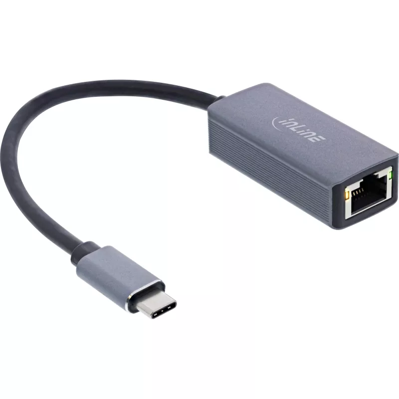 InLine USB 3.2 - 2.5G Ethernet verkkosovitinkaapeli, USB-C - RJ45