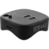 InLine USB 3.0 -monisovitin, 2x USB-A, RJ45, SD/microSD-kortinlukija, musta