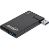 InLine USB 3.0 -keskitin kääntyvä, 4 porttia, musta