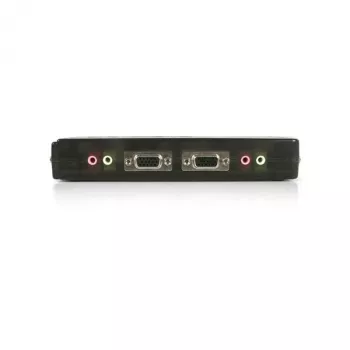 StarTech.com 4-porttinen musta USB-KVM-kytkinpaketti kaapeleilla ja äänellä