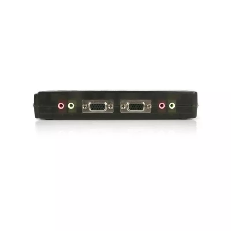 StarTech.com 4-porttinen musta USB-KVM-kytkinpaketti kaapeleilla ja äänellä
