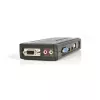 StarTech.com 4-porttinen musta USB-KVM-kytkinpaketti kaapeleilla ja äänellä