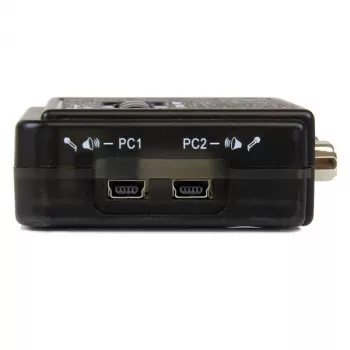 StarTech.com 2-porttinen musta USB-KVM-kytkinpaketti äänellä ja kaapeleilla