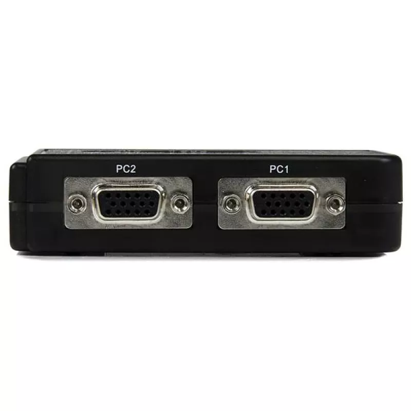 StarTech.com 2-porttinen musta USB-KVM-kytkinpaketti äänellä ja kaapeleilla