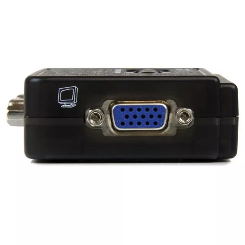 StarTech.com 2-porttinen musta USB-KVM-kytkinpaketti äänellä ja kaapeleilla