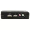 StarTech.com 2-porttinen musta USB-KVM-kytkinpaketti äänellä ja kaapeleilla