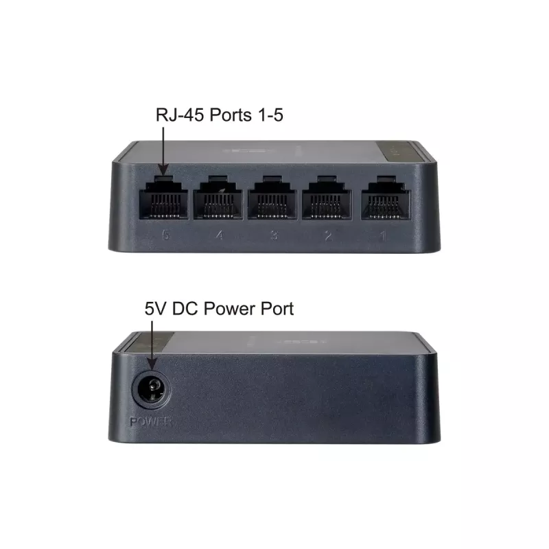 Verkkokytkin LevelOne FEU-0512 Fast Ethernet 10/100 musta