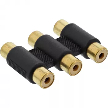 InLine audioadapteri 3x RCA-pistorasia/pistorasia kullattu 99319