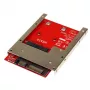 StarTech.com mSATA SSD – 2,5 tuuman SATA -sovitin/muunnin, SATA, mSATA, musta, punainen, hopea, CE, FCC, 6 Gbit/s
