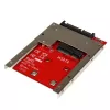 StarTech.com SAT32MSAT257 mSATA SSD – 2,5 tuuman SATA -sovitin / -muunnin, 22-nastainen SATA, 6 Gbit/s, musta, punainen, hopea