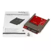StarTech.com SAT32MSAT257 mSATA SSD – 2,5 tuuman SATA -sovitin / -muunnin, 22-nastainen SATA, 6 Gbit/s, musta, punainen, hopea