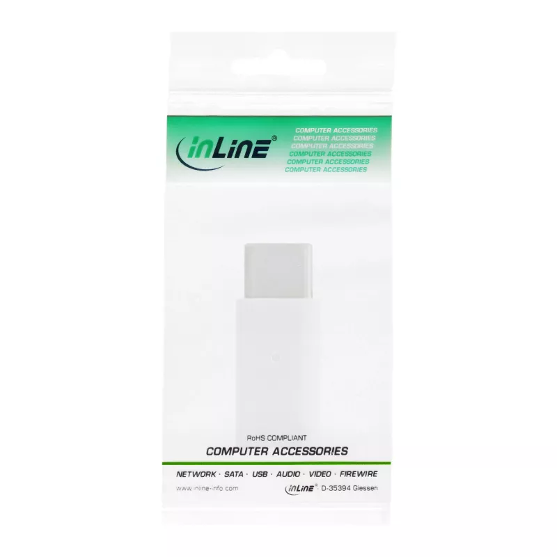 USB 2.0 -sovitin InLine 33303I USB-C-uros Micro-USB-naaraaseen