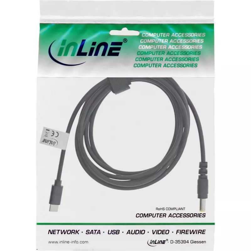 InLine USB-C - ASUS/Lenovo kannettava (pyöreä) latauskaapeli, 2 m