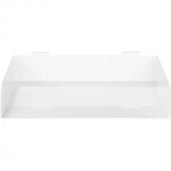 Modulaarinen hylly InLine Slatwall Shelf large valkoinen teräs 318 mm 250 mm 68 mm