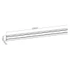 InLine alumiininen Slatwall-paneeli seinäasennukseen, valkoinen, 1,2 m