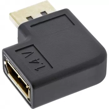 InLine DisplayPort-sovitin DisplayPort uros naaras vasen kulma 17199L