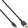 InLine USB-C - Lenovo kannettava (suorakulmainen) latauskaapeli, 2 m
