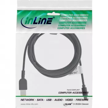 InLine USB-C - Lenovo kannettava (suorakulmainen) latauskaapeli, 2 m