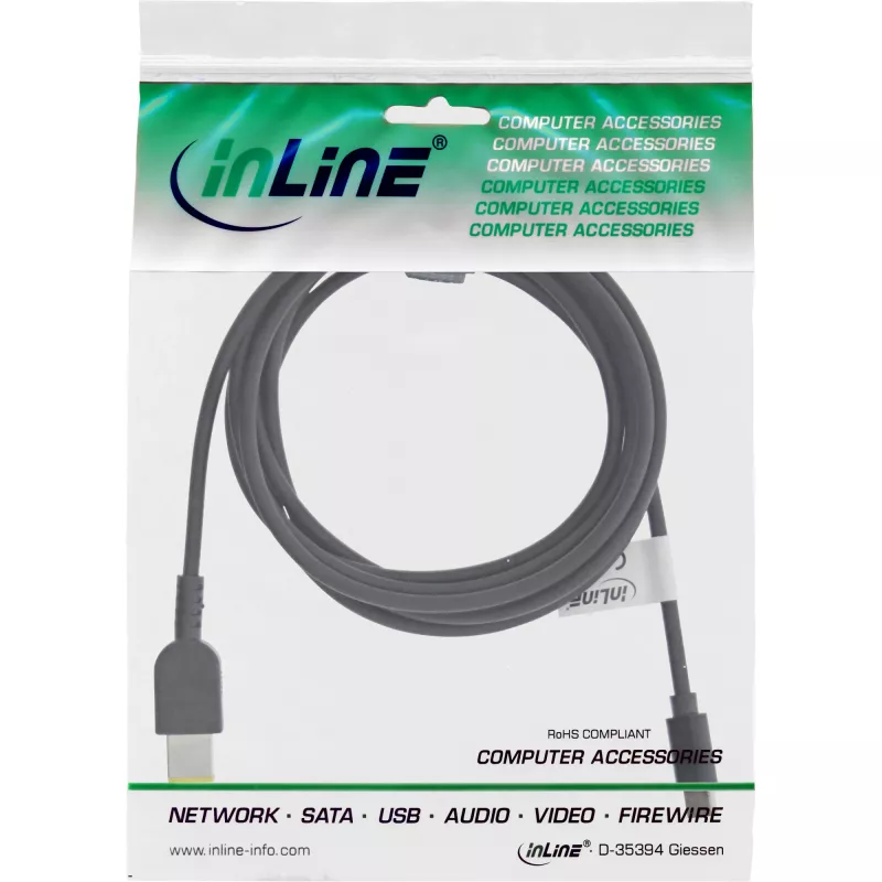InLine USB-C - Lenovo kannettava (suorakulmainen) latauskaapeli, 2 m