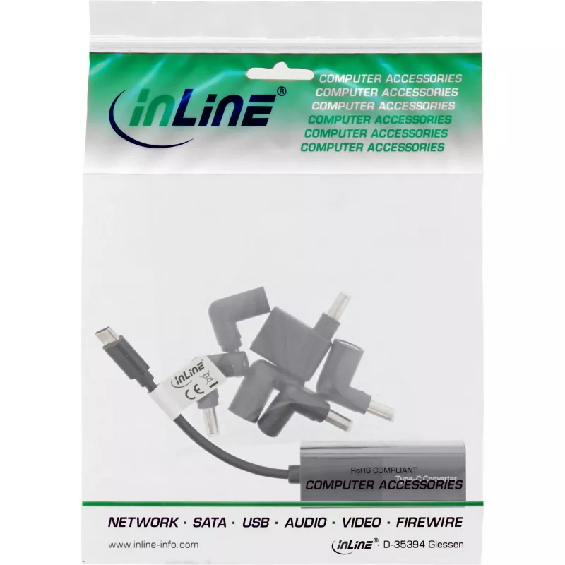 Virtalähde InLine kannettava 26679 USB-C 7-in-1 lataussarja