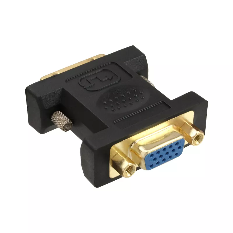InLine DVI-A sovitin DVI 12+5 uros - VGA 15HD naaras kullattu