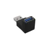 USB 3.0 -adapteri Type-A uros / A naaras, kulma 90° InLine 35300R