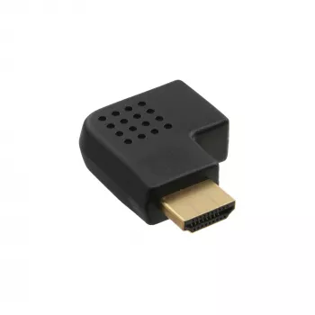 InLine HDMI-adapteri uros/naaras, sivulle oikealle kulma, kullattu 17600T
