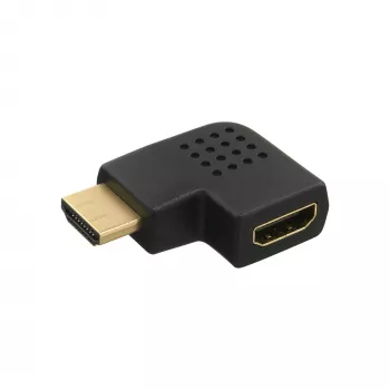 InLine HDMI-adapteri uros/naaras, sivulle oikealle kulma, kullattu 17600T