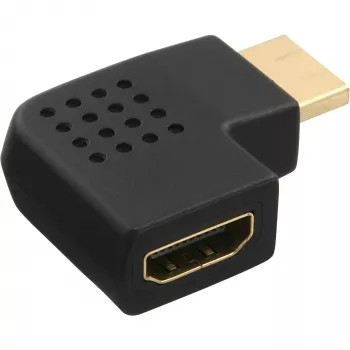 InLine HDMI-adapteri uros/naaras, sivulle vasemmalle kulma, kullattu 17600S