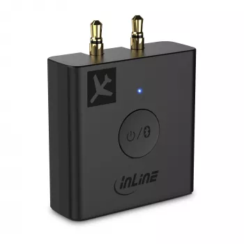 InLine Airplane Bluetooth -audiolähetin, BT 5.0, aptX HD/LL