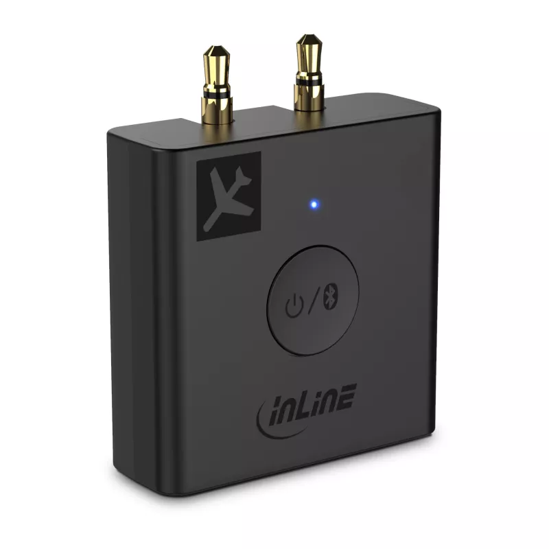 InLine Airplane Bluetooth -audiolähetin, BT 5.0, aptX HD/LL