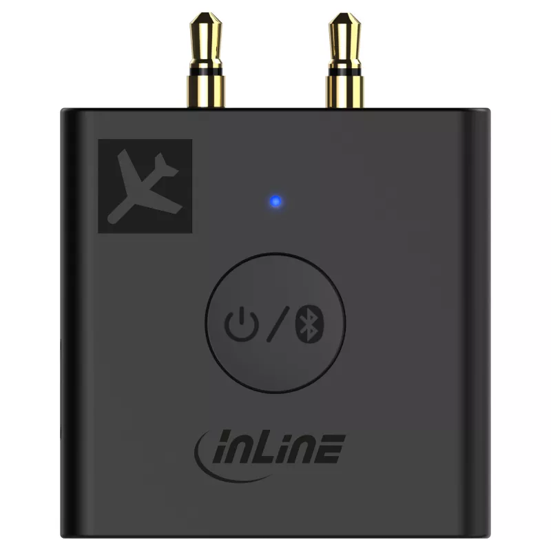 InLine Airplane Bluetooth -audiolähetin, BT 5.0, aptX HD/LL