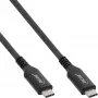 USB4-kaapeli InLine 35906A 0,5 m USB-C uros/uros 8K60Hz musta